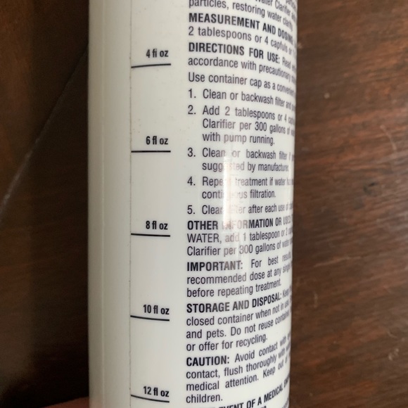 Spa essentials water clarifier 1 pint - Picture 2 of 5